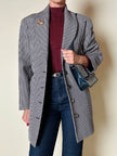 Blazer sciancrato in lana pied de poule “Rifat Ozbek”