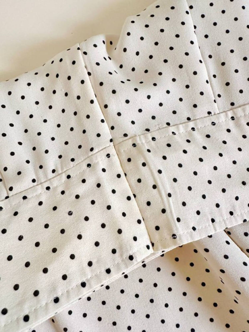 Completo a color panna a pois neri “Ungaro Parallele”