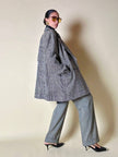 Blazer doppiopetto in lana principe di Galles “Yves Saint Laurent”