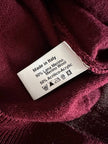 Pullover con scollo a V in misto lana bordeaux Wifshire