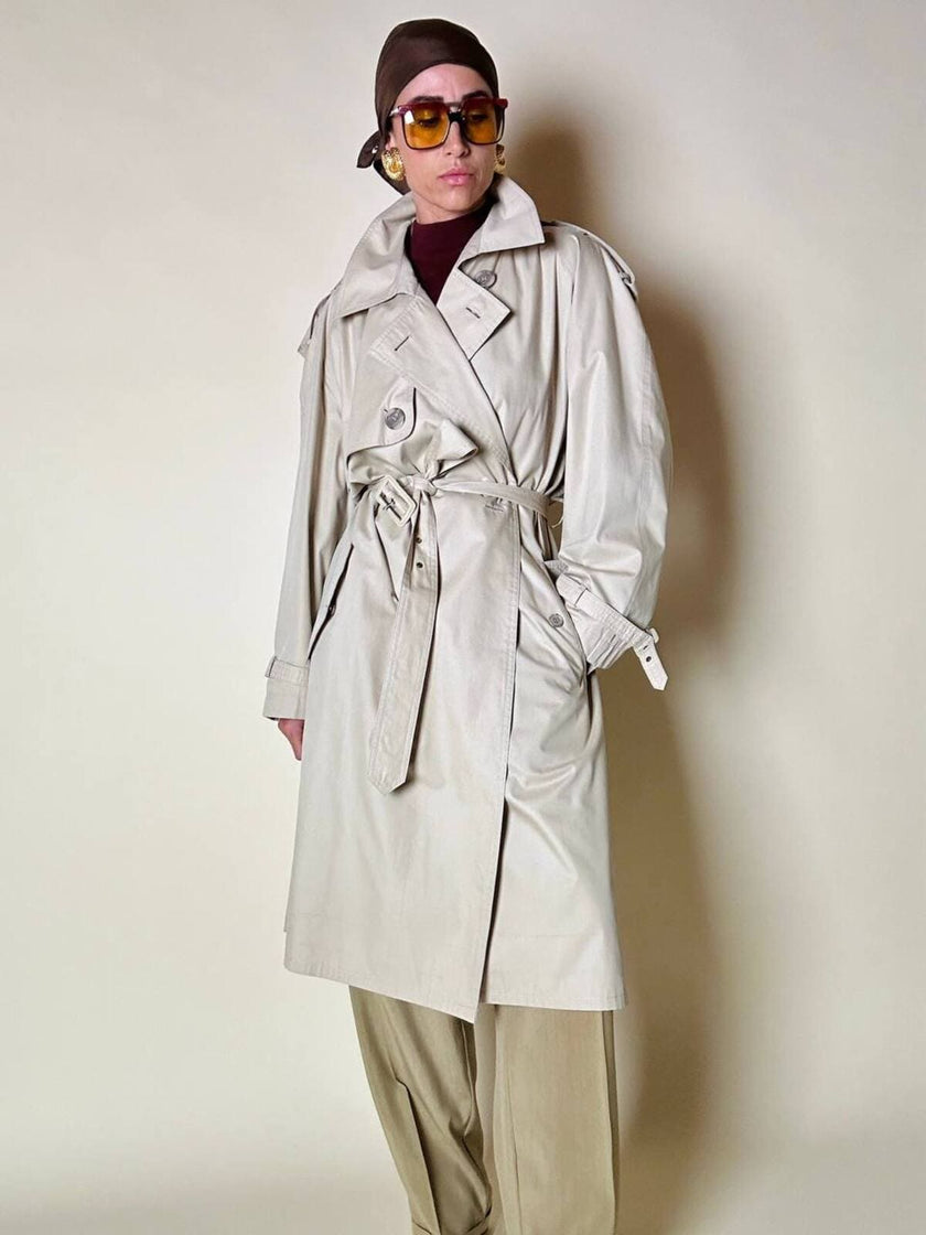 Trench color sabbia “Yves Saint Laurent”
