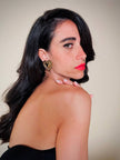 Clip dorate a forma di cuore “Yves Saint Laurent”