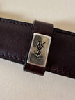Vintage-Gürtel von Yves Saint Laurent aus dunkelbraunem Leder