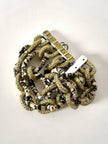 Bracciale KMO Paris multichain in metallo argento whips e glitter oro
