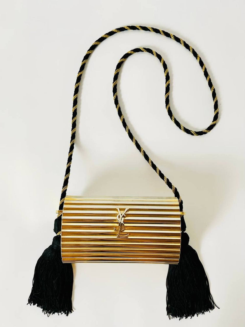 Yves Saint Laurent Minaudière Opium Evening Purse vintage