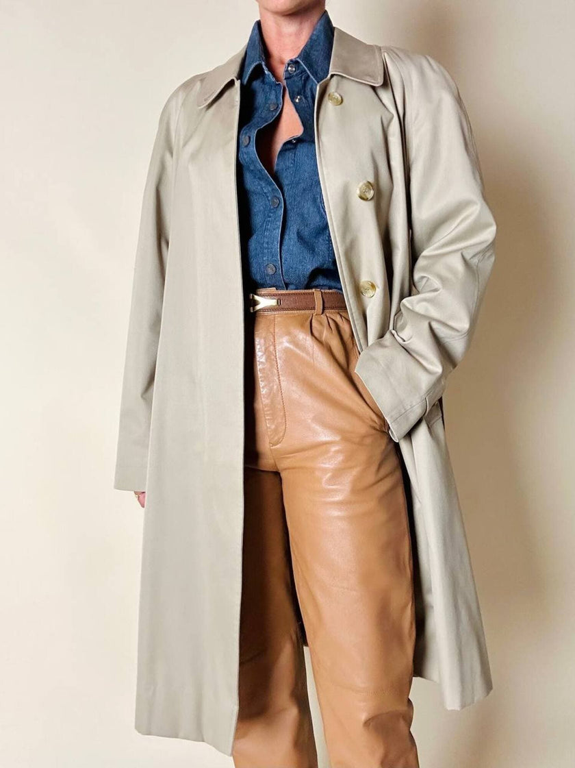 Camicia Fendissime in denim blu con bottoni  moneta da 10 lire