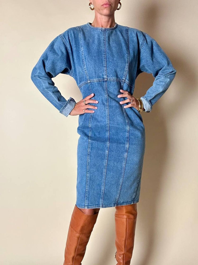 Abito Oaks By Gianfranco Ferré in denim slavato