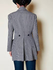 Blazer sciancrato in lana pied de poule “Rifat Ozbek”