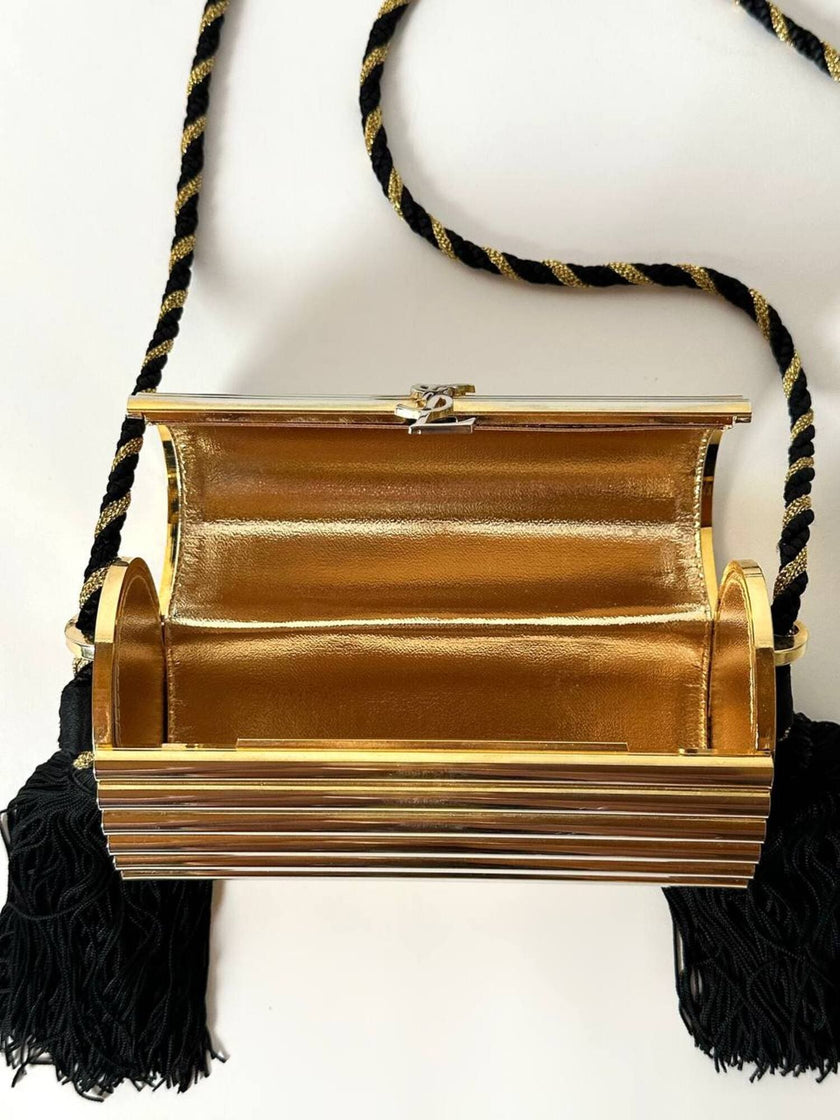 Yves Saint Laurent Minaudière Opium Evening Purse vintage