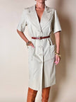 Chemisier Yves Saint Laurent in cotone beige