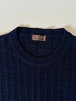 Maglioncino operato blu notte “Yves Saint Laurent”