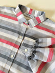 Camicia Yves Saint Laurent a righe multicolori con manica a pipistrello