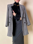 Blazer doppiopetto in lana principe di Galles “Yves Saint Laurent”