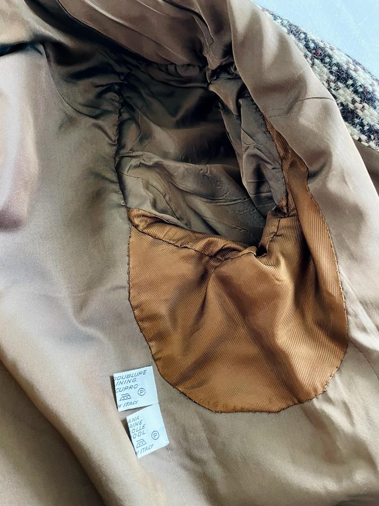 Blazer Herno in lana “en variante de pied de poule”