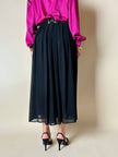 Gonna vintage Yves Saint Laurent in voile nero