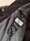 Giacca/bomber aviator in pelle testa di moro “Belfe & Belfe”