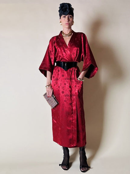 Cintura vintage in lucite nera con nappa couture e cordoni ritorti