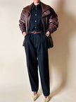 Jumpsuit vintage Yves Saint Laurent in lana nera