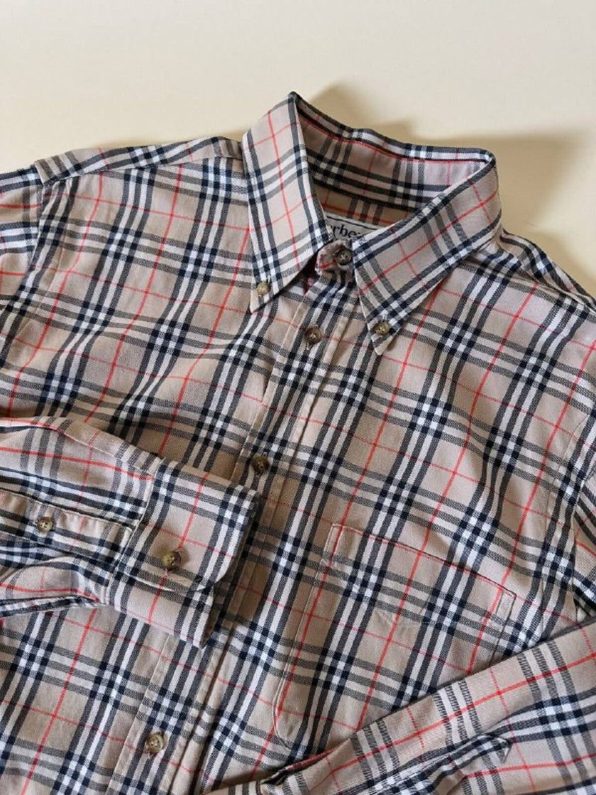 Camicia in cotone fantasia tartan “Burberrys”