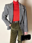Blazer in lana pied de poule Yves Saint Laurent