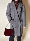 Borsa hobo Furla in pelle verniciata bordeaux