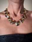 Collier dorato a pepite