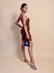 Minivestido Yves Saint Laurent estampado oriental