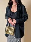 Mini bag gioiello a medaglie dorate