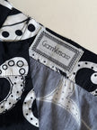 Leggings vintage Gianni Versace fantasia Silver Baroque bianca e nera