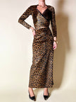 Gonna lunga con top in coordinato in velluto animalier “Roman’s”
