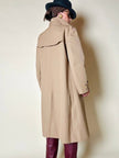 Trench oversize in gabardine color cammello