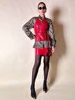 Minigonna in pelle rossa “Alta Moda Firenze”