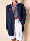 Blazer doppiopetto blu navy con bottoni dorati Grazia Bagnaresi