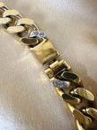 Collier in catena diamantata con pietre sintetiche multicolor “Vogue”