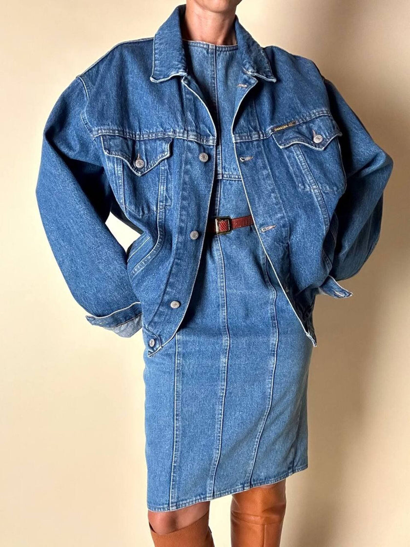 Abito Oaks By Gianfranco Ferré in denim slavato