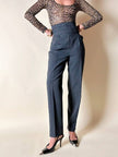 Pantalone a sigaretta con panciotto grigio antracite “D&G”
