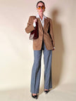 Vintage Max Mara blazer in pure dark camel cashmere