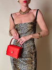 Mini bag in raso rosso “Versace Profumi”