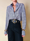 Camicia in pura seta fantasia principe di Galles “Misstwidd”