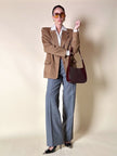 Borsa hobo Furla in pelle verniciata bordeaux
