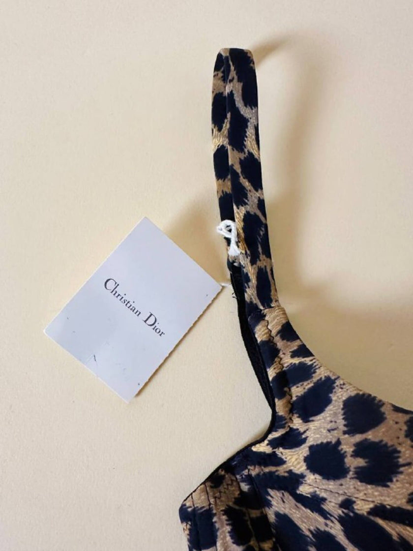 Reggiseno a balconcino fantasia leopardo “Christian Dior”