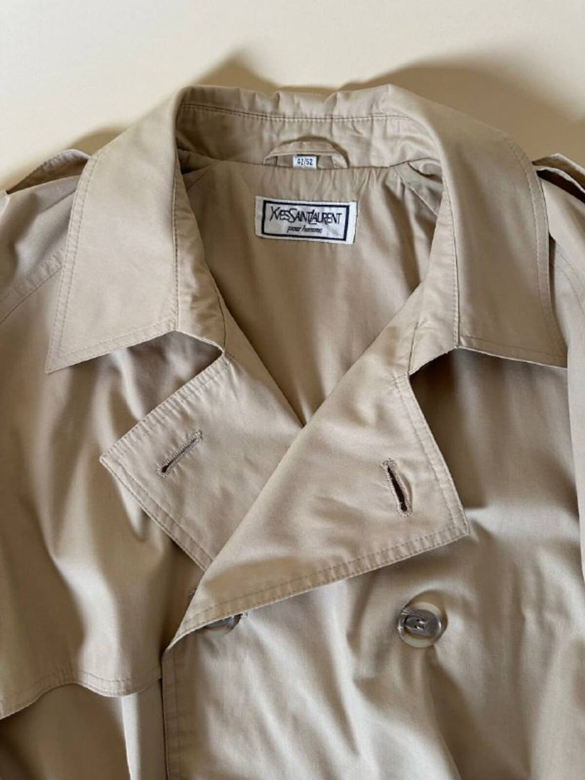Trench color sabbia “Yves Saint Laurent”