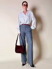 Pantalone classico in lana grisaglia “Yves Saint Laurent”
