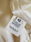 Gilet avorio con nappa couture “Emporio Armani”