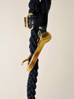 Cintura intrecciata blu navy con stemma delle Repubbliche Marinare