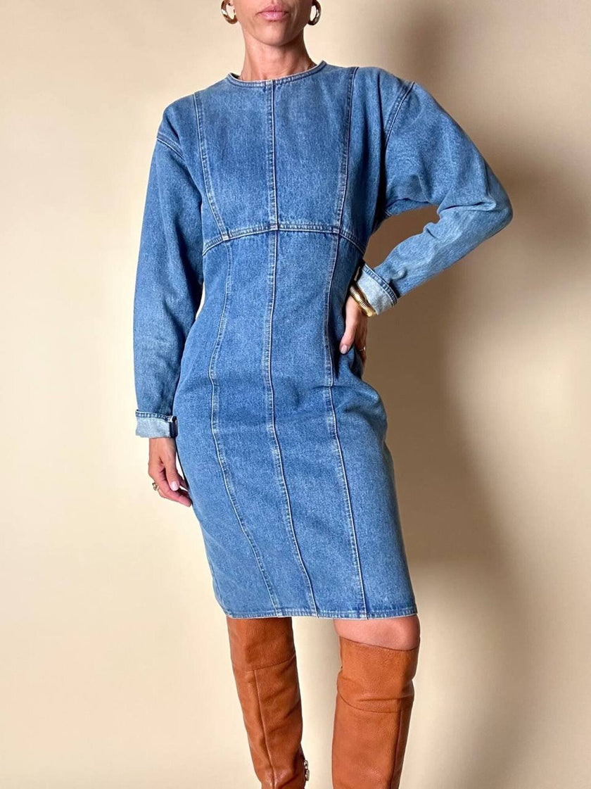 Abito Oaks By Gianfranco Ferré in denim slavato