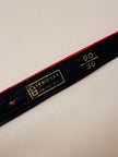Cintura rossa in tessuto Jaquard con fibbia logo dorata “Fendi”