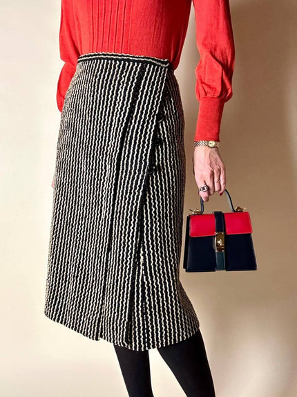 Mini bag modello Kelly in pelle multicolor Umberto Firenze