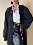 Soprabito oversize nero “Gianni Versace”