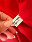 Blazer rosso in pura lana vergine